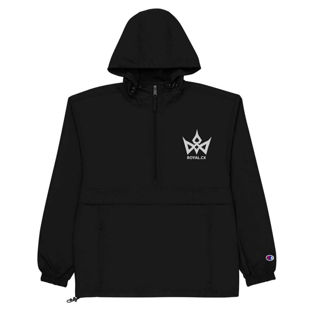 ROYAL Embroidered Champion Packable Jacket